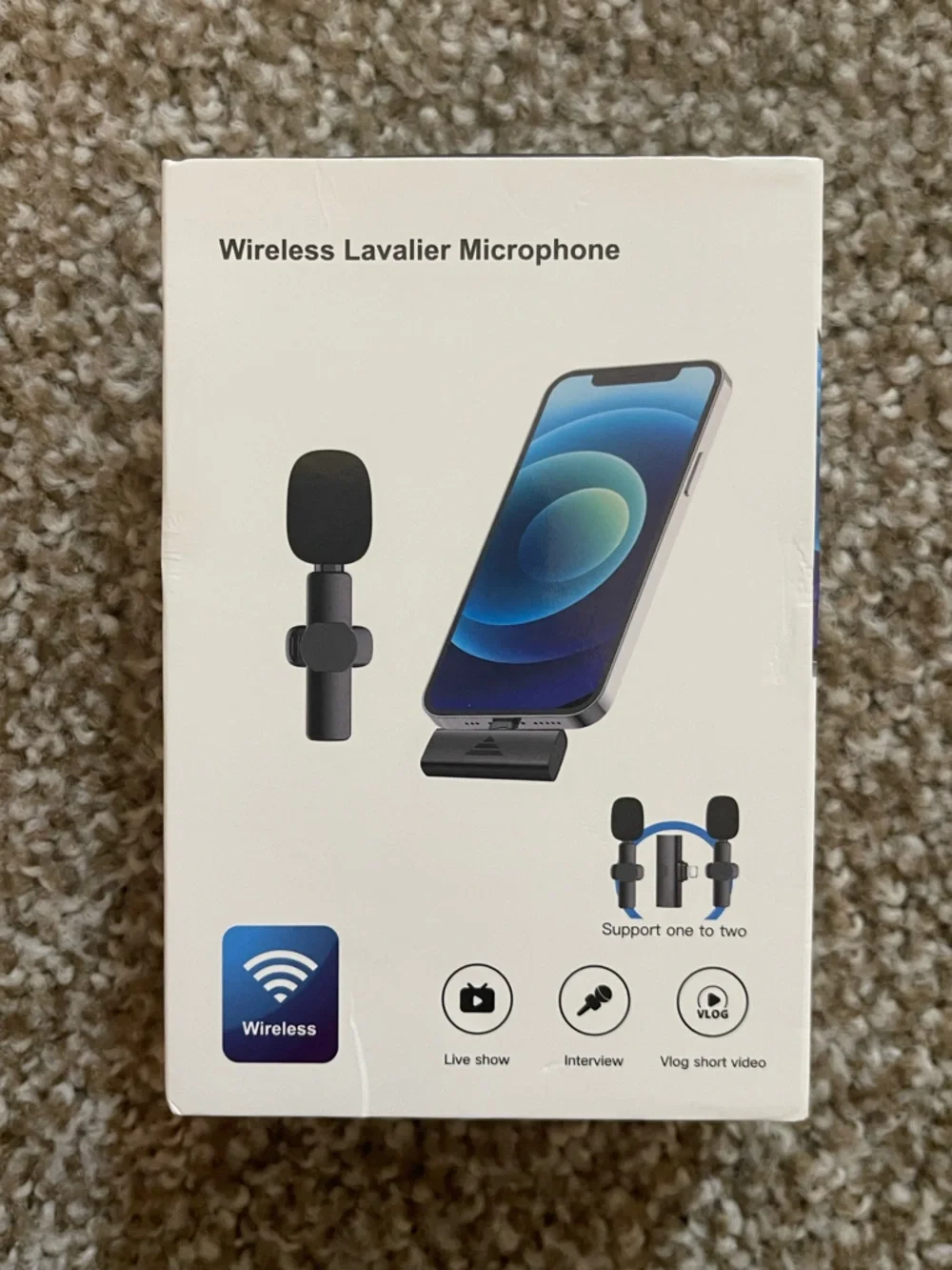 Universal Black Dual Lavalier Microphone Kit for Smartphones